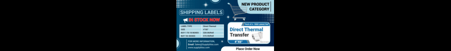 Wholesale 4"X6" Direct Thermal Transfer Labels – Crisp Prints, Great Prices!